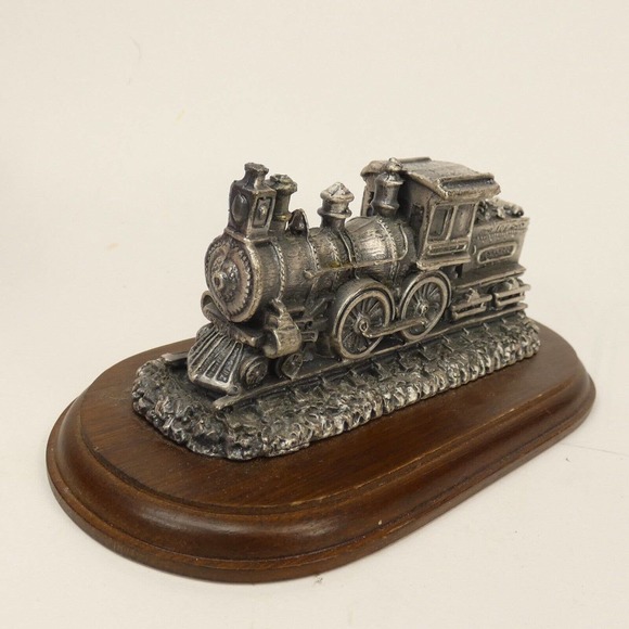 Enesco 1992 Currier & Ives Train Decor / Paperweight /w wood base ADK3U - Picture 6 of 14